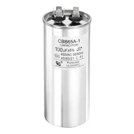 CBB65A-1 CAPACITOR 100 µF ±5% 450VAC 50/60Hz 40/85/21 C P1 Protected 10,000AFC