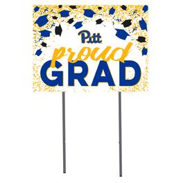 Jardine - Pitt Panthers 18'' x 24'' Grad Yard Sign - White