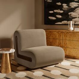Denby Performance Velvet Accent Chair by Modway - Taupe