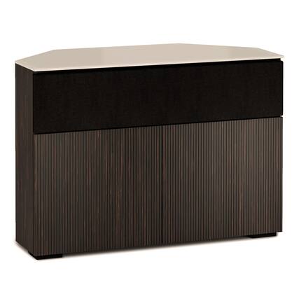 Front. Salamander Designs - Salamander Designs Chameleon Collection Manhattan 329 Corner Speaker Integrated Twin AV Cabinet - Taupe/Ebony.