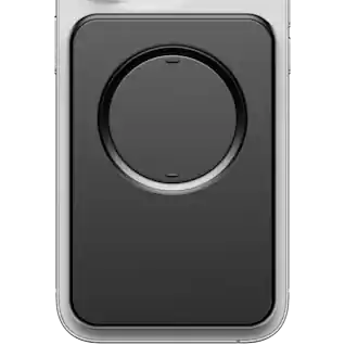 Front. OhSnap - Snap Grip MagSafe Wallet - Black.
