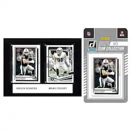 C&I Collectibles - Las Vegas Raiders 6" x 8" Player Plaque & 2025 Team Trading Card Set - Multicolor