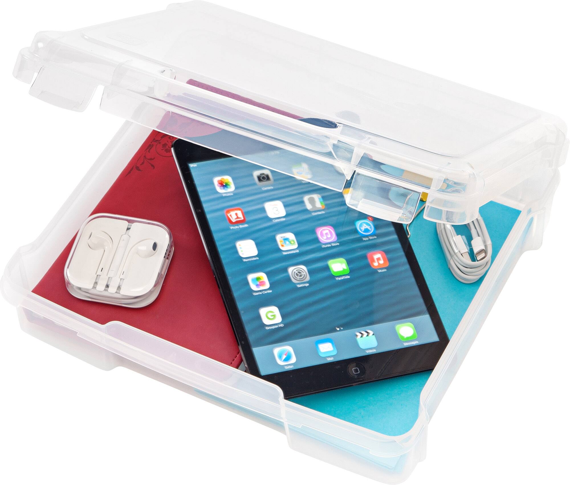 Alt View 8. IRIS USA - IRIS USA Paper Thick Portable Plastic Scrapbook Storage Snap Tight Cases.