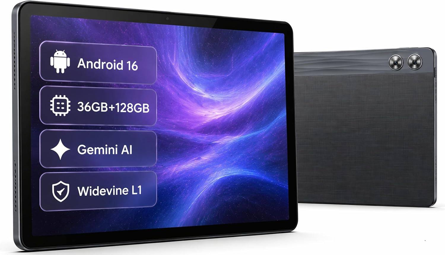 Android 16  
36GB+128GB  
Gemini AI  
Widevine L1