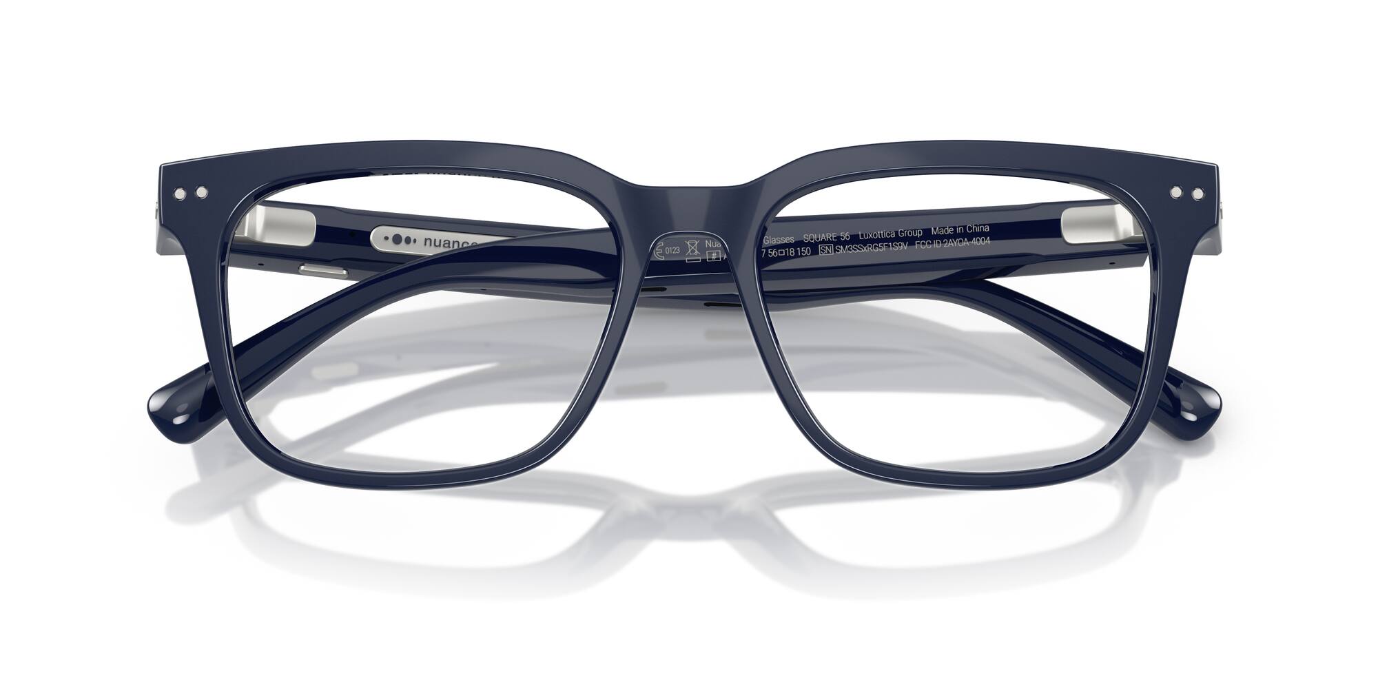 nuance X  
Nua 0r23  
D  
Made in China  
SQUARE 50  
Exottica Group Glasses  
0 2AYD44004  
SMESSIRGSF  
SPV  
FCC I 56018  
150 SN