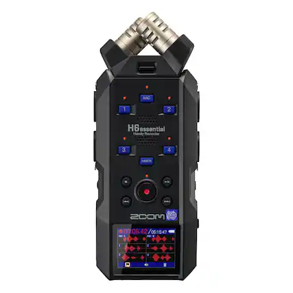 H6 Essential Handy Recorder
MIC 1 2 3 4
MIXER
32mm
00:06:42 / 05:15:47
MIC L 1 2 3 4
MIC R 1 2 3 4
KEE HBC I HIC