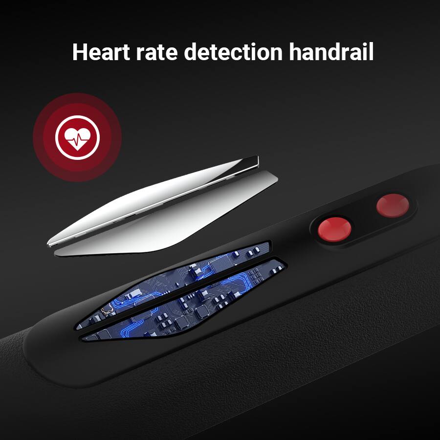 Heart rate detection handrail
