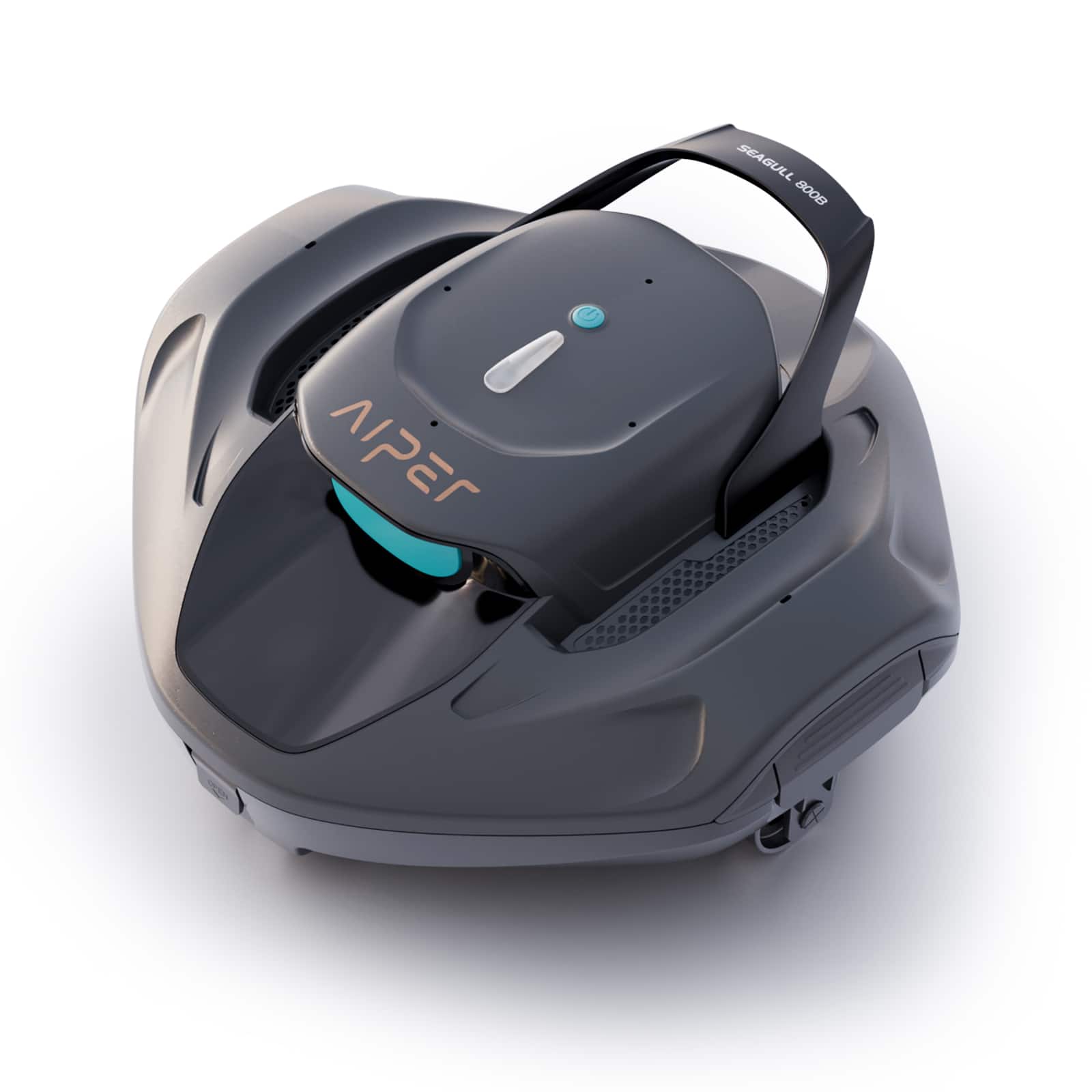 Aiper - SG 800B for Above Ground Pools 860sq.ft, 22GPM Suction Power Cordless Robotic Pool Vacuum - Gray