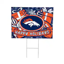 Evergreen Enterprises - 24" x 18" Happy Holidays Christmas Outdoor Staked Yard Sign - Multicolor