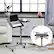 Alt View 15. Costway - Adjustable Sit to Stand Laptop Desk - Silver/Black.