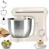 Front. Topteng - 5.5Qt Stand Mixer with 10 Speeds - Pure Copper Motor, Tilt-Head, Includes Dough Hook, Beater & Whisk - White.