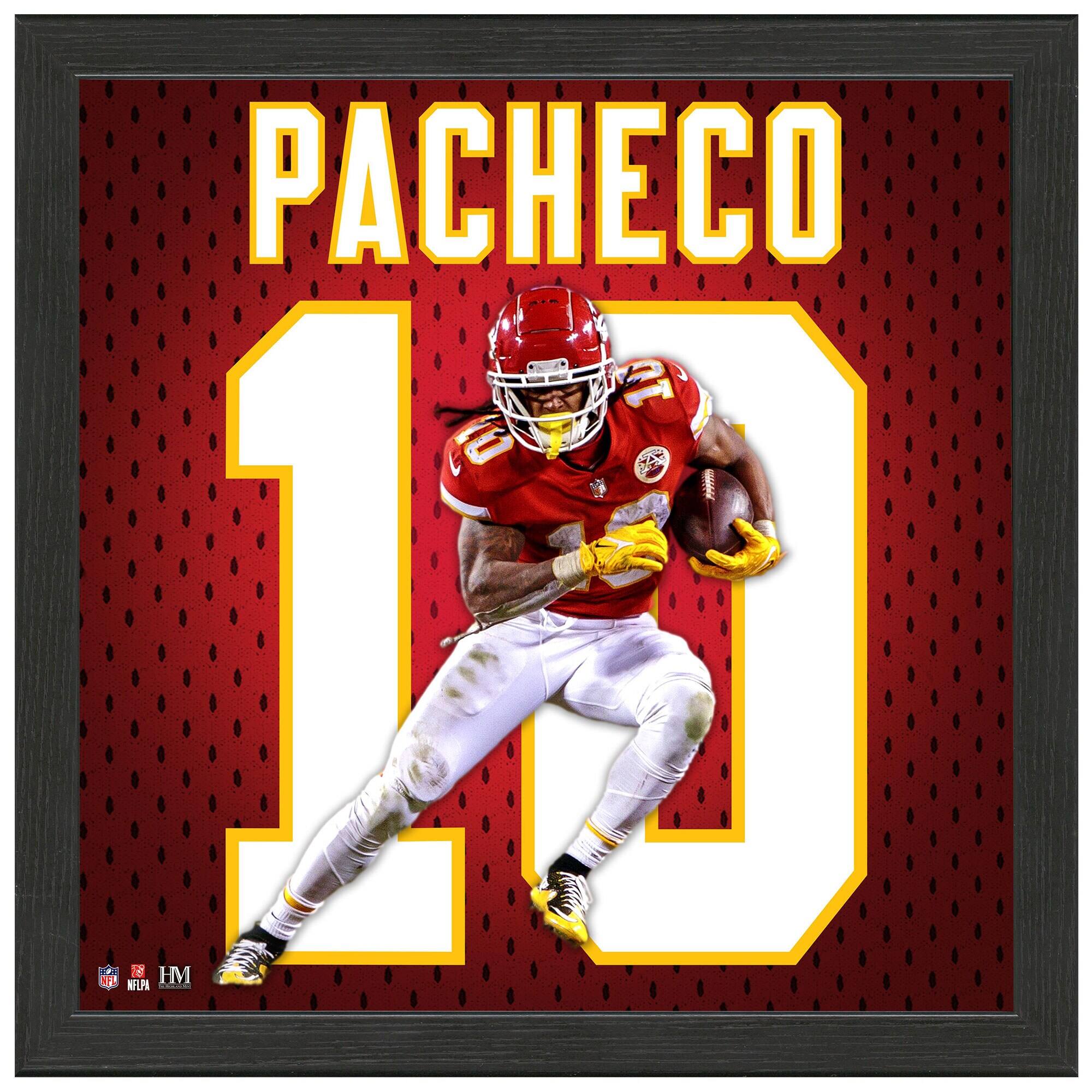 Isiah Pacheco Kansas City Chiefs 13" x 13" Impact Jersey Frame