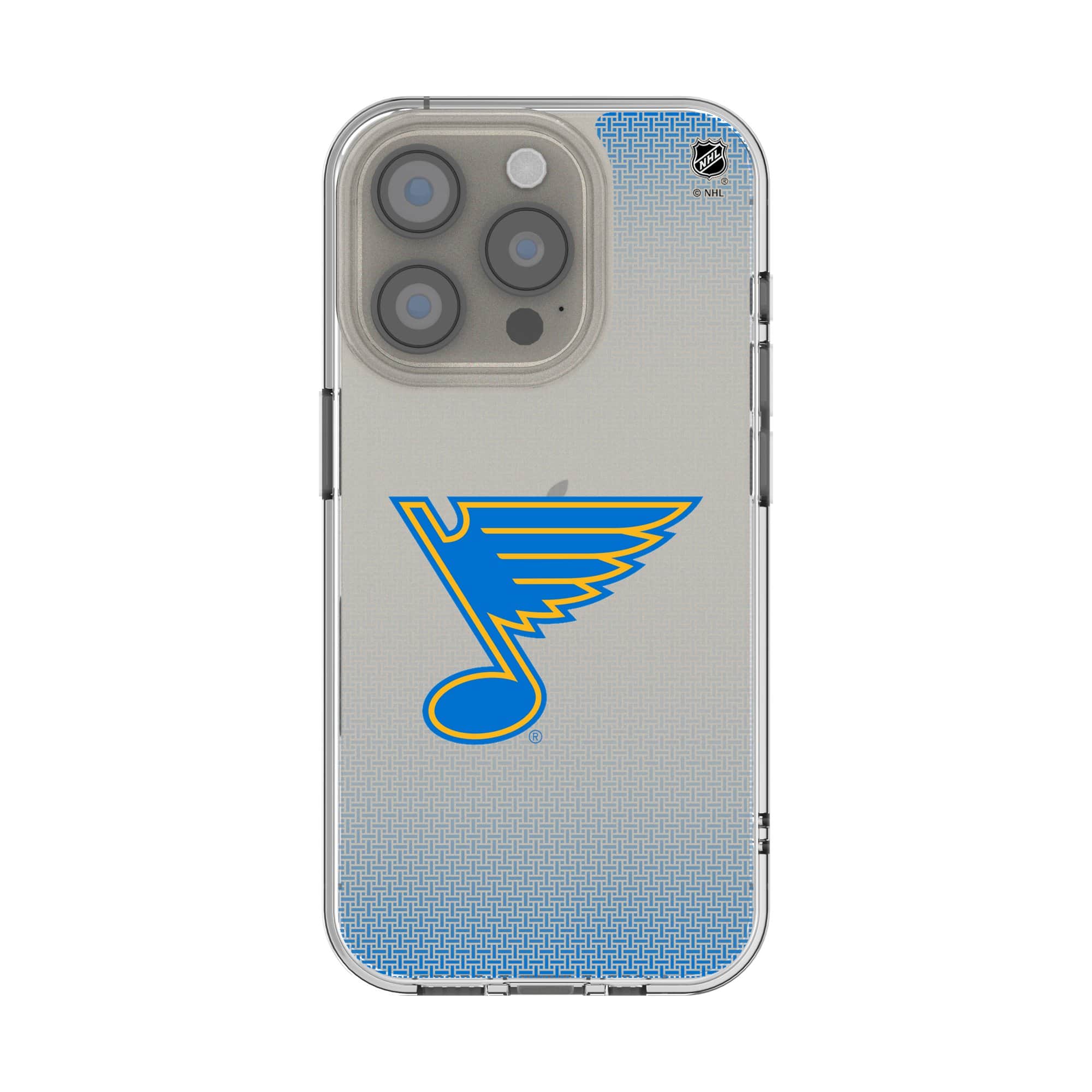 Keyscaper - NHL - St. Louis Blues Linen Logo iPhone Clear Case - 13 mini - Multicolor