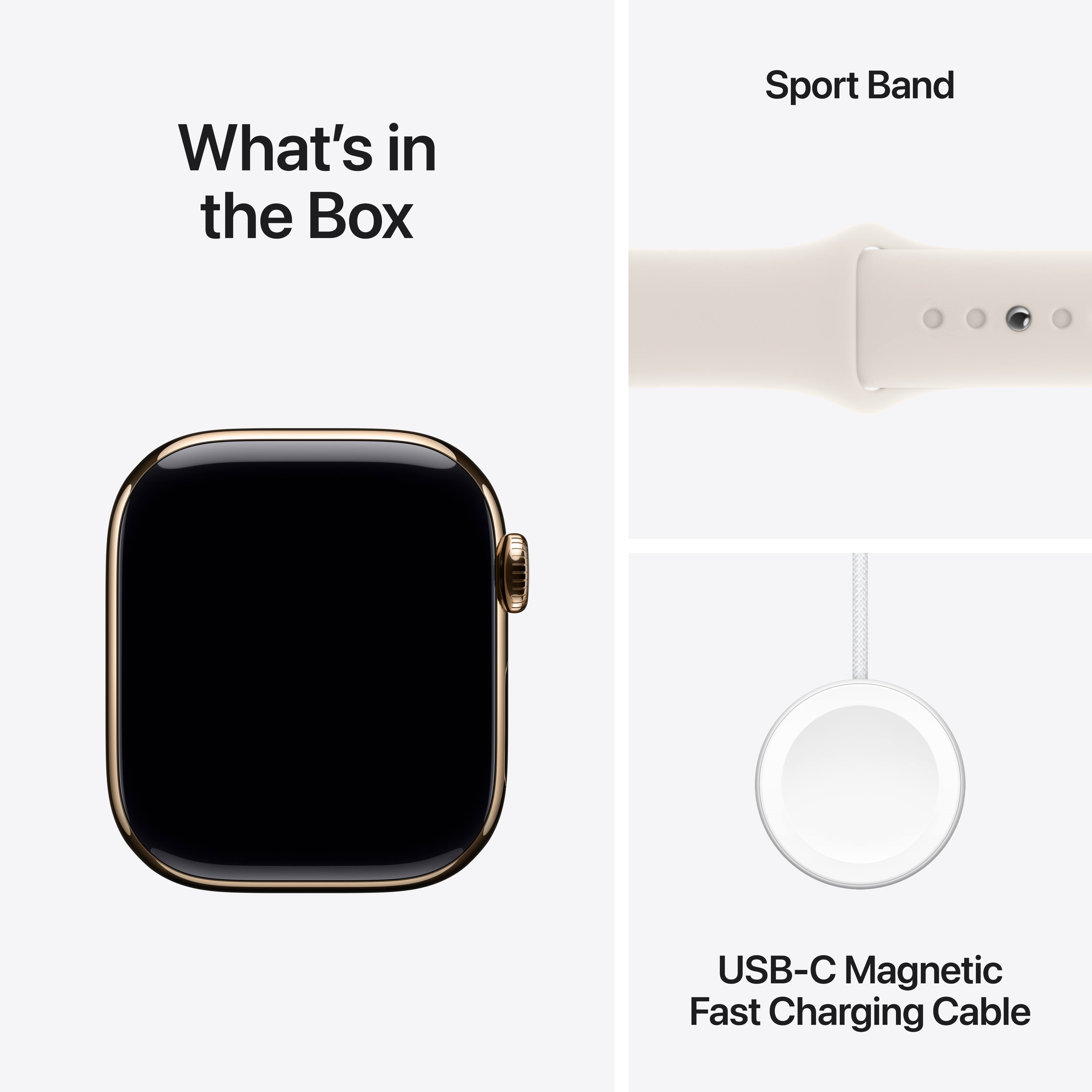 What's in the Box: Sport Band USB-C Magnetic Fast Charging Cable