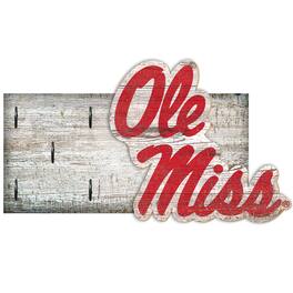Fan Creations - Ole Miss Rebels 6" x 12" Mounted Key Holder - Multicolor