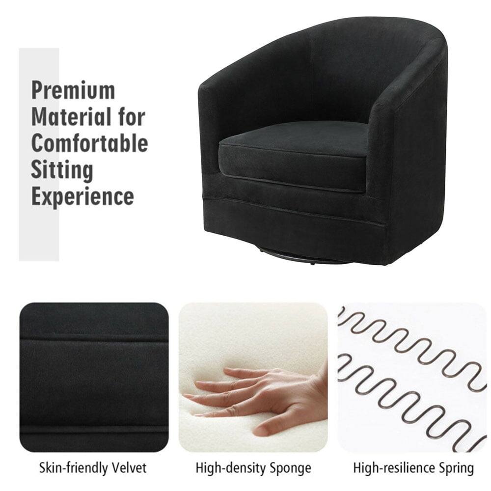 Premium Material for Comfortable Sitting Experience

- Skin-friendly Velvet
- High-density Sponge
- High-resilience Spring