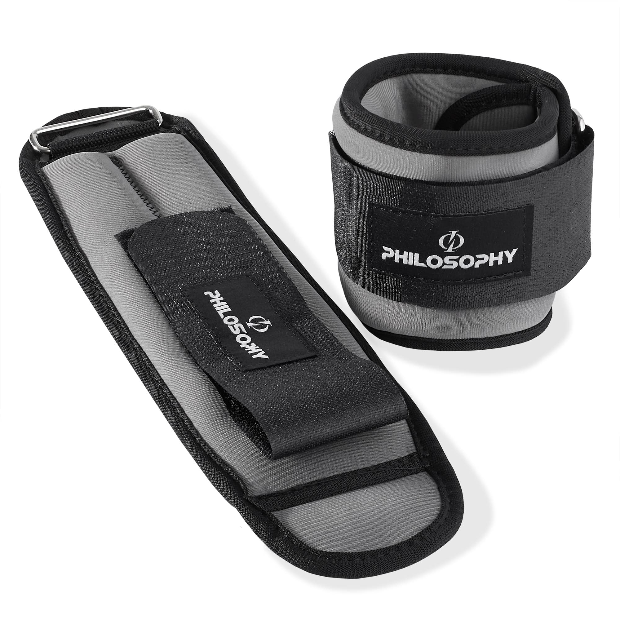 Philosophy Gym - Ankle/Wrist Weights Set for Training and Fitness - Gray