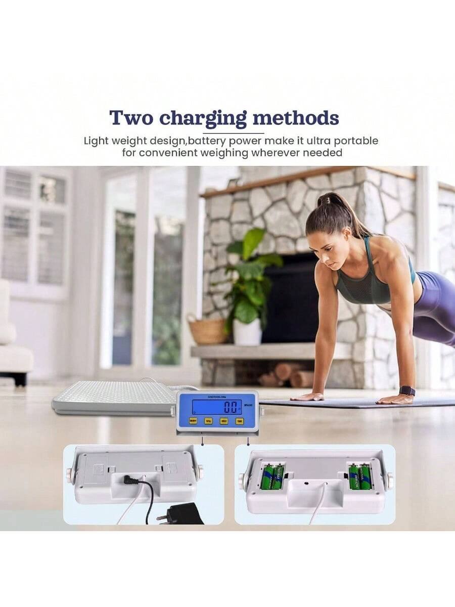 Two charging methods  
Light weight design, battery power make it ultra portable for convenient weighing wherever needed