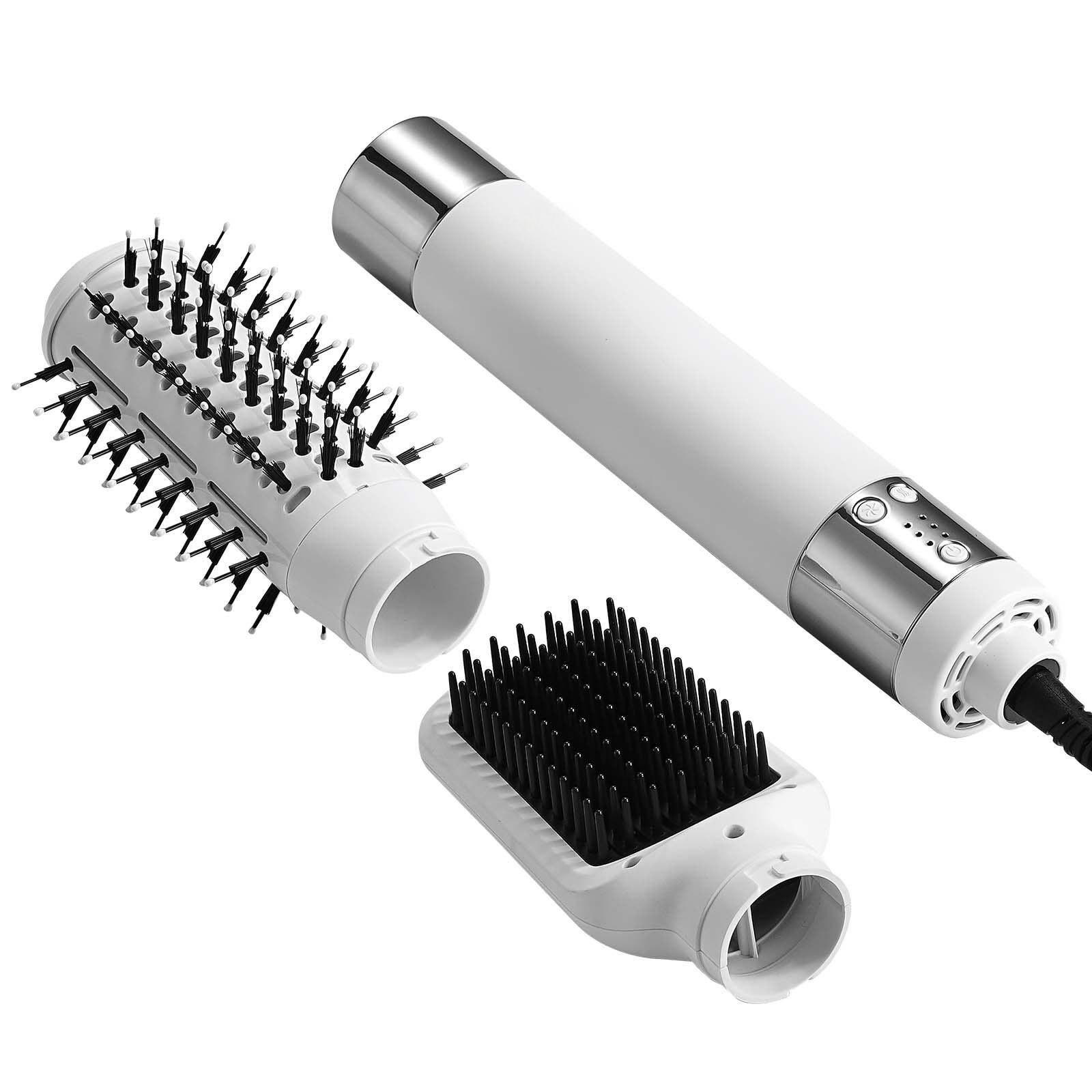 Alt View 10. Glintex - Hair Dryer Brush, Ionic Hot Air Styler with High-Speed Brushless Motor, Oval and Paddle Brushes for Fast Drying.