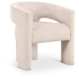 Meridian Furniture - Riz Corduroy Fabric Accent/Dining Chair - Beige