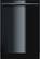 Front Standard. Bosch - Integra 300 Series 24" Tall Tub Built-In Dishwasher - Black.