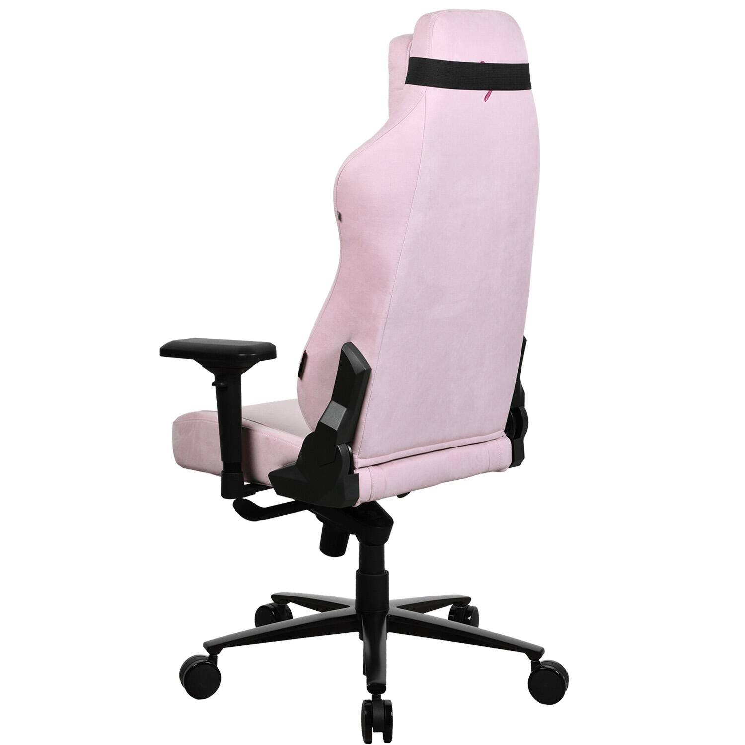 Alt View 12. Arozzi - Vernazza Series Top-Tier Premium Supersoft Upholstery Fabric Gaming Chair - Pink.
