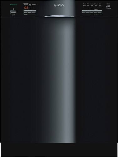 Front Standard. Bosch - Evolution 500 Series 24" Tall Tub Built-In Dishwasher - Black.