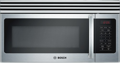  Bosch - 300 Series 1.6 Cu. Ft. Over-the-Range Microwave - Stainless Steel