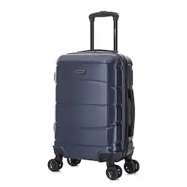 DUKAP - Sense Lightweight Hardside Spinner Luggage 20" Carry-On - Blue