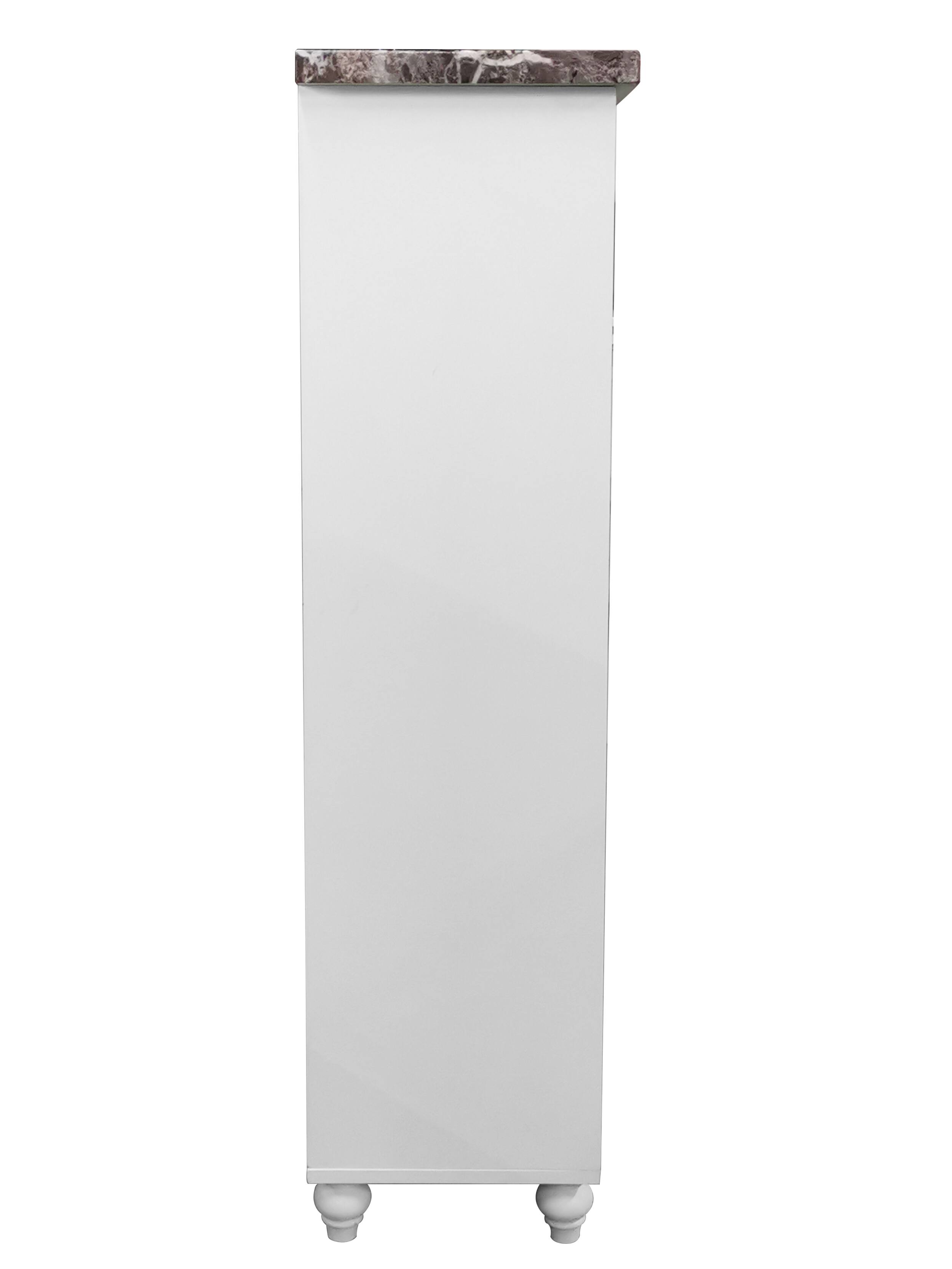 Alt View 4. Kings Brand Furniture - Kings Brand Furniture – Newberry Free Standing Bathroom Storage Cabinet, White - White.