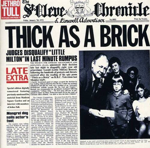 Jethro Tull - Thick As A Brick (+ Bonus Tracks)   - COMPACT DISCS [CD]
