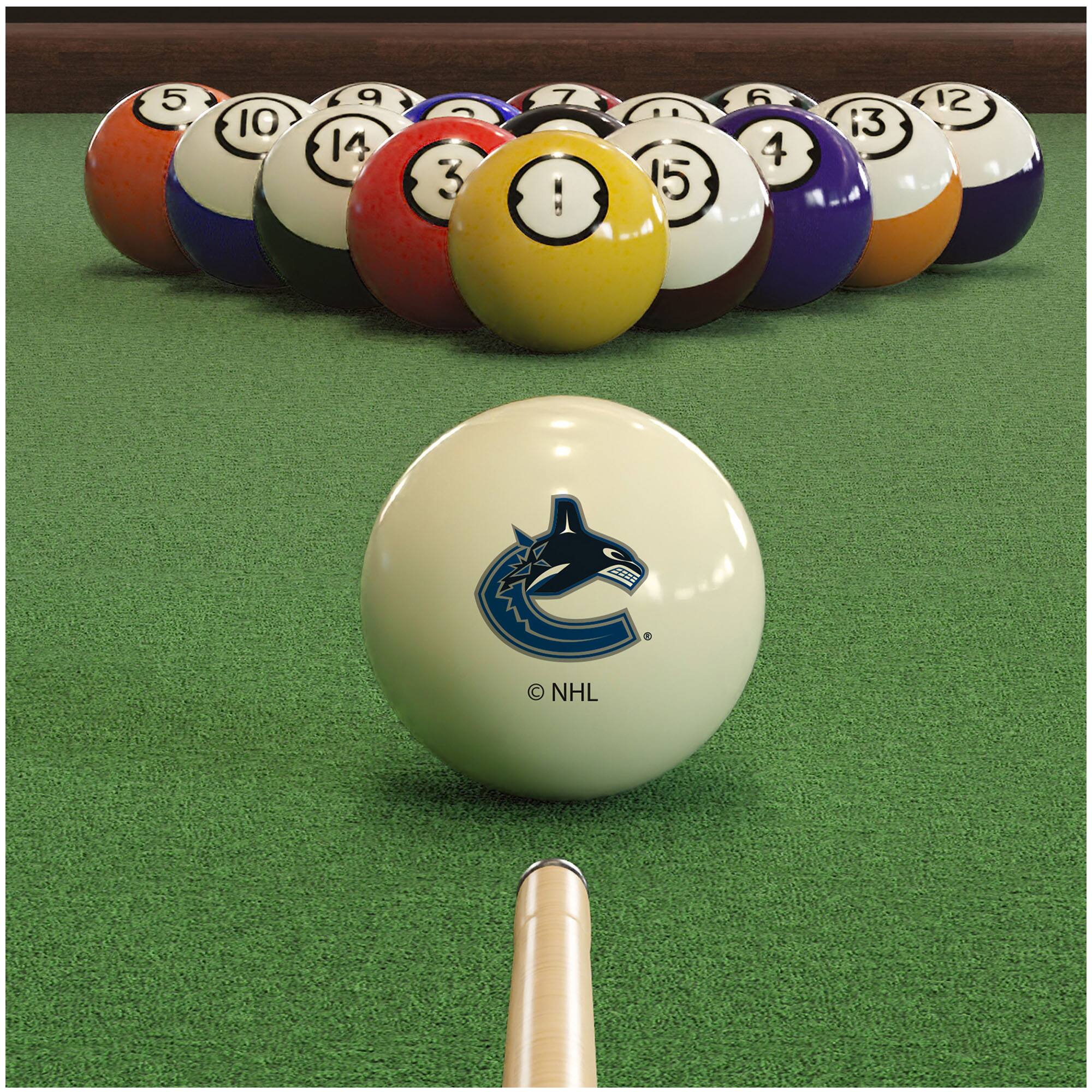 Alt View 1. Imperial - Cream Vancouver Canucks Retro Billiard Ball Set - Multicolor.