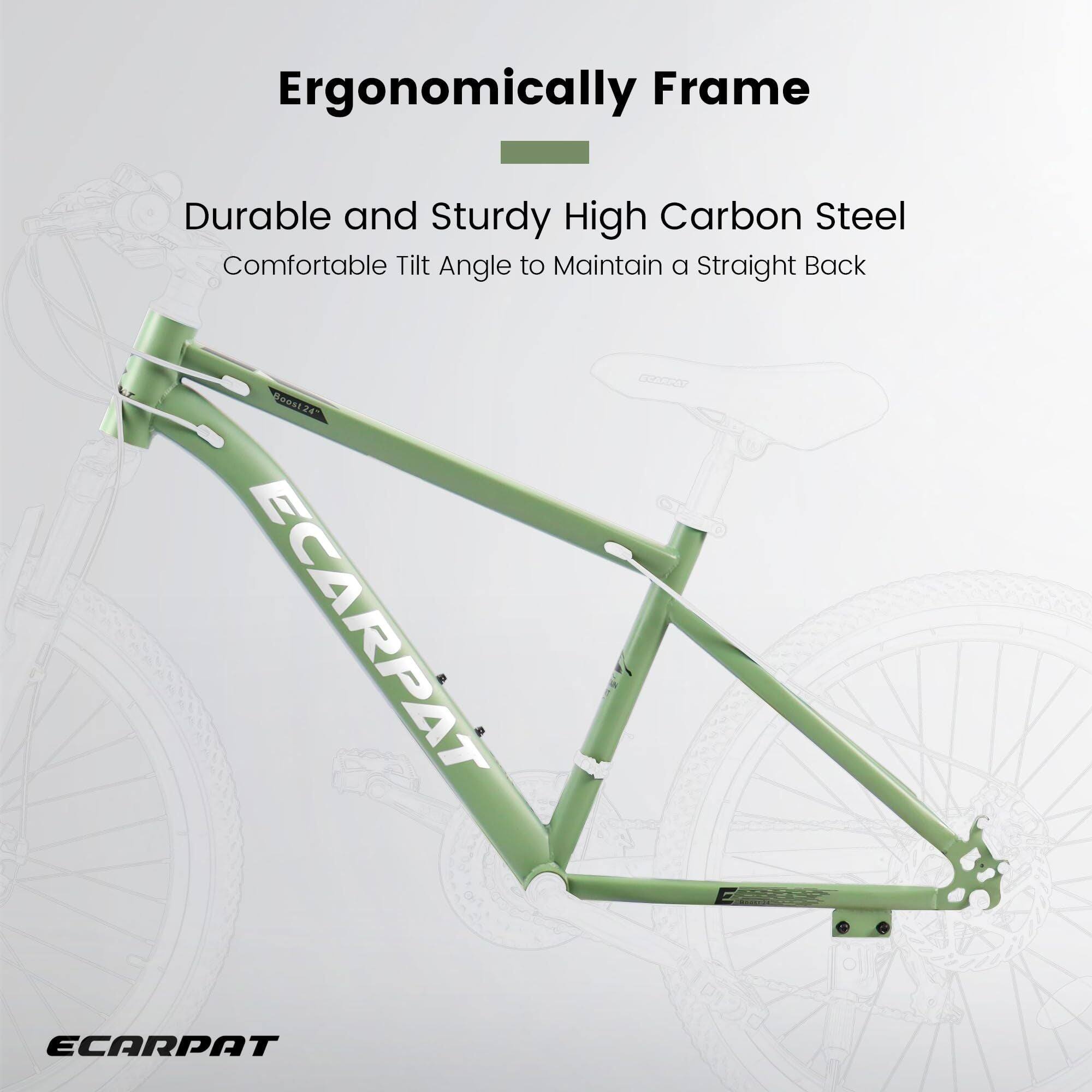 Ergonomically Frame  
Durable and Sturdy High Carbon Steel  
Comfortable Tilt Angle to Maintain a Straight Back  
ECARPAT