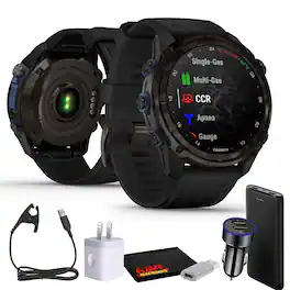 Garmin - Descent Mk3i, Dive Computer and Multisport GPS Smartwatch, Black- Bundle - Black - (2025)