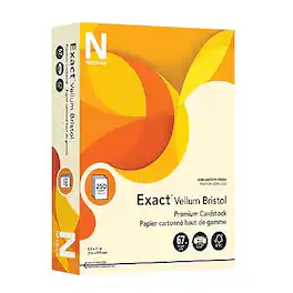 Neenah Paper - Neenah Exact Vellum Bristol 67 lb. Cardstock Paper, 8.5" x 11", 250 Sheets/Pack (81368/82368) - Ivory