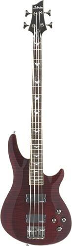 Front Standard. Schecter - Omen Extreme-4 4-String Full-Size Electric Bass Guitar - Black Cherry.