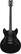 Front Standard. Schecter - Corsair 6-String Full-Size Electric Guitar - Gloss Black.