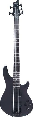 Front Standard. Schecter - Omen-5 5-String Full-Size Electric Bass Guitar - Gloss Black.