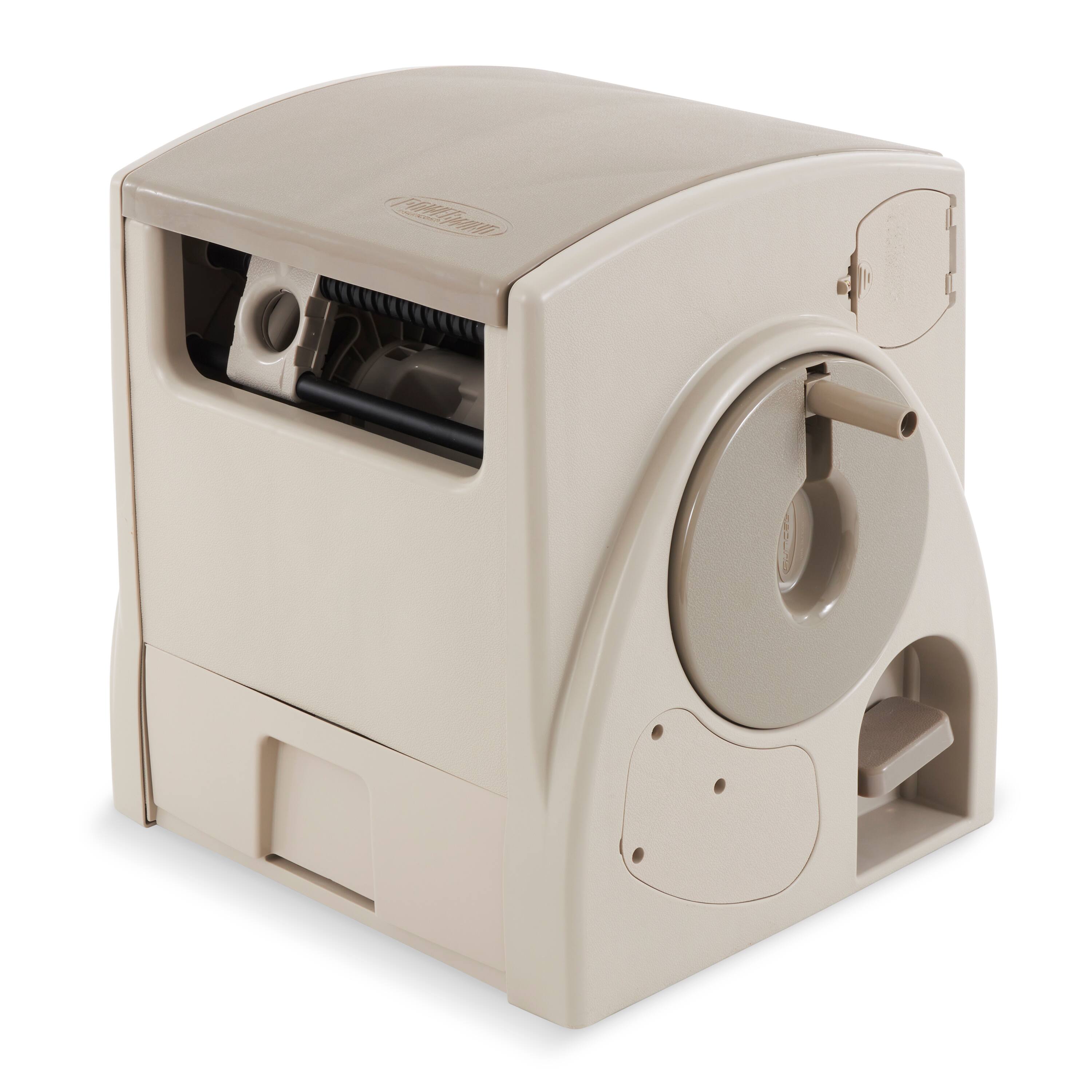 Alt View 5. Suncast - Suncast 100-Ft. Powerwind Automatic Rewind Hose Reel, Light Taupe (2 Pack).