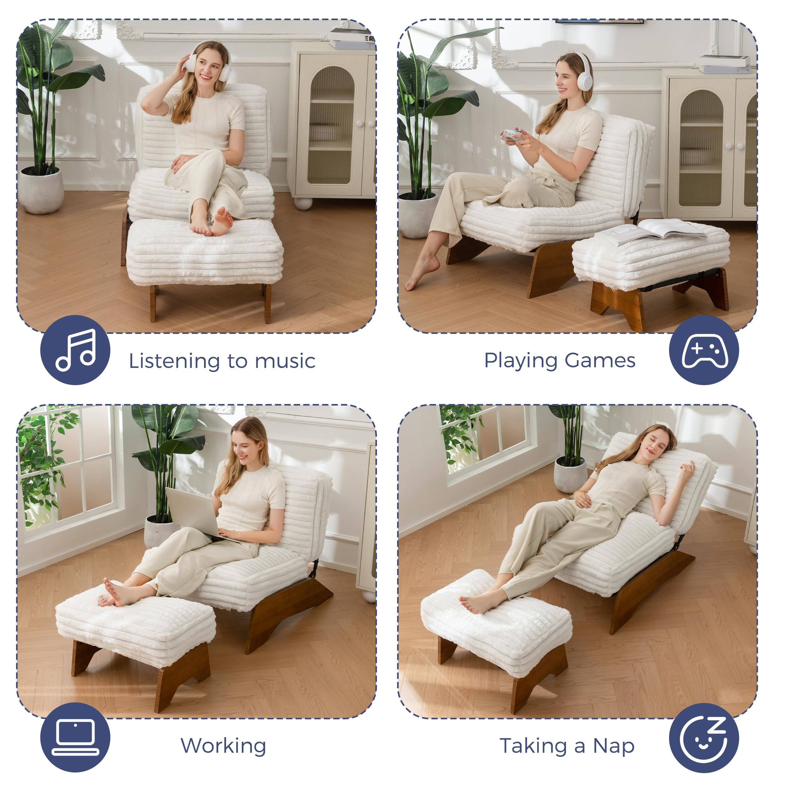 Listening to music  
Playing Games  
Working  
Taking a Nap