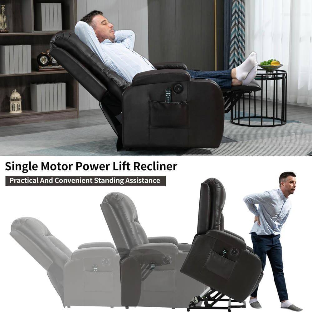 Single Motor Power Lift Recliner  
Practical And Convenient Standing Assistance
