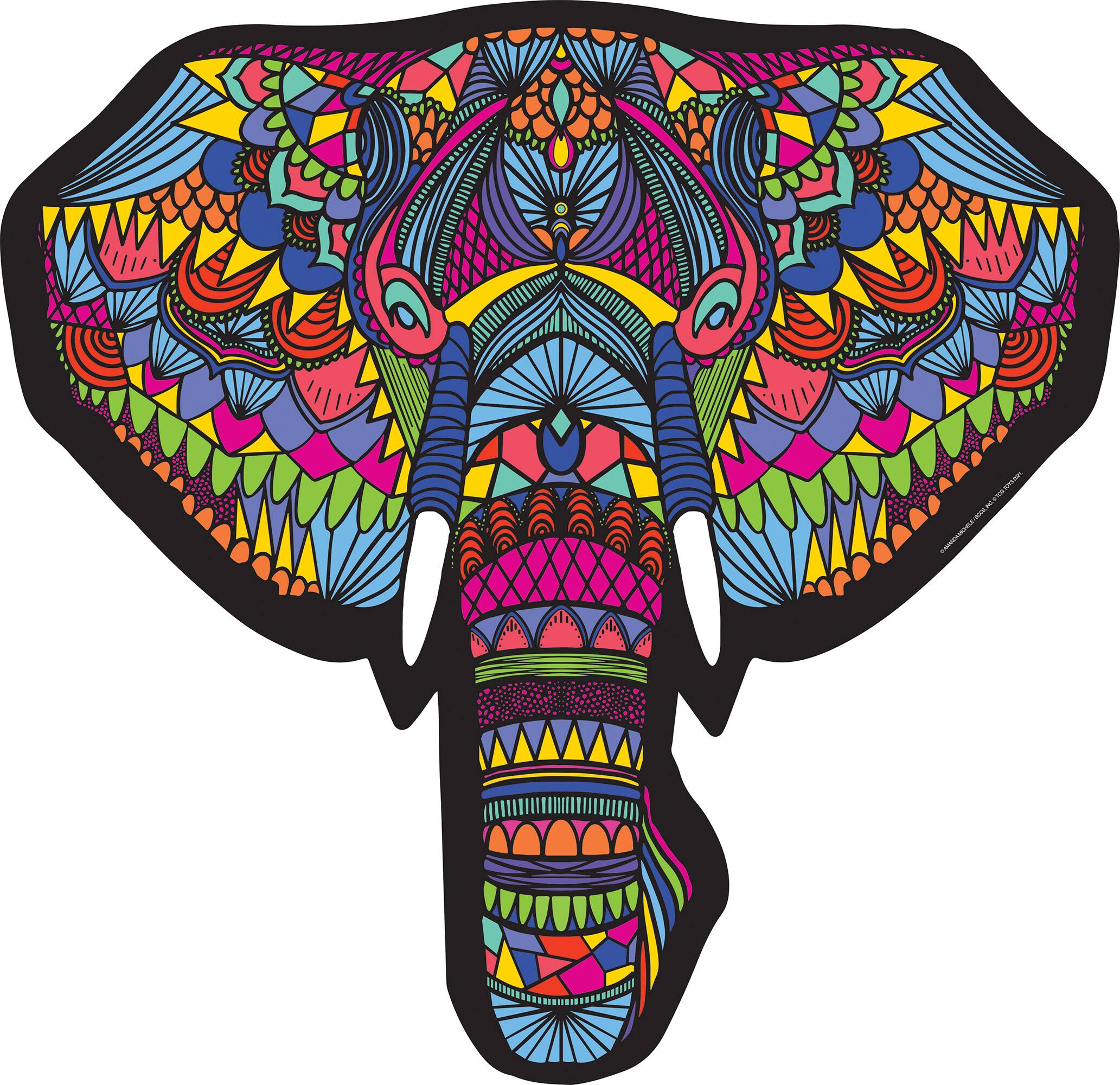 Front. TCG Toys - SHAPES PUZZLE- ELEPHANT.