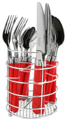 Gibson - Sensations II 16-Piece Flatware Set - Red