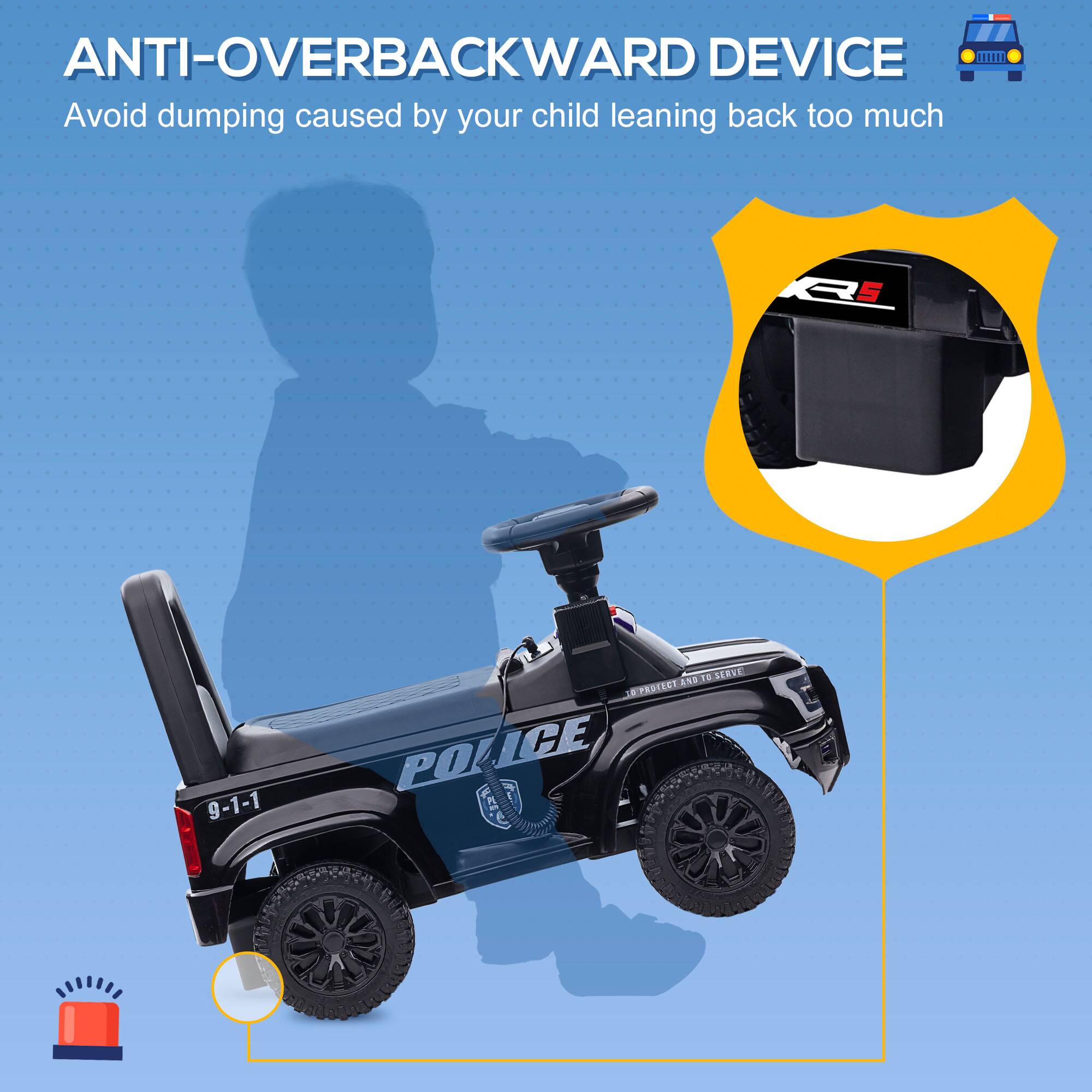 ANTI-OVERBACKWARD DEVICE  
Avoid dumping caused by your child leaning back too much  

11010 RS 9-1-1 1E SERVE ANB OPROLECE POLICE