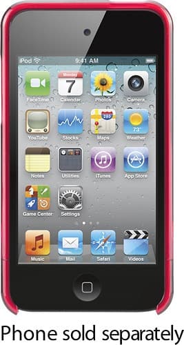 Front Standard. Griffin Technology - Outfit Gloss Case for 4th-Generation Apple® iPod® touch - Lipstick Red.