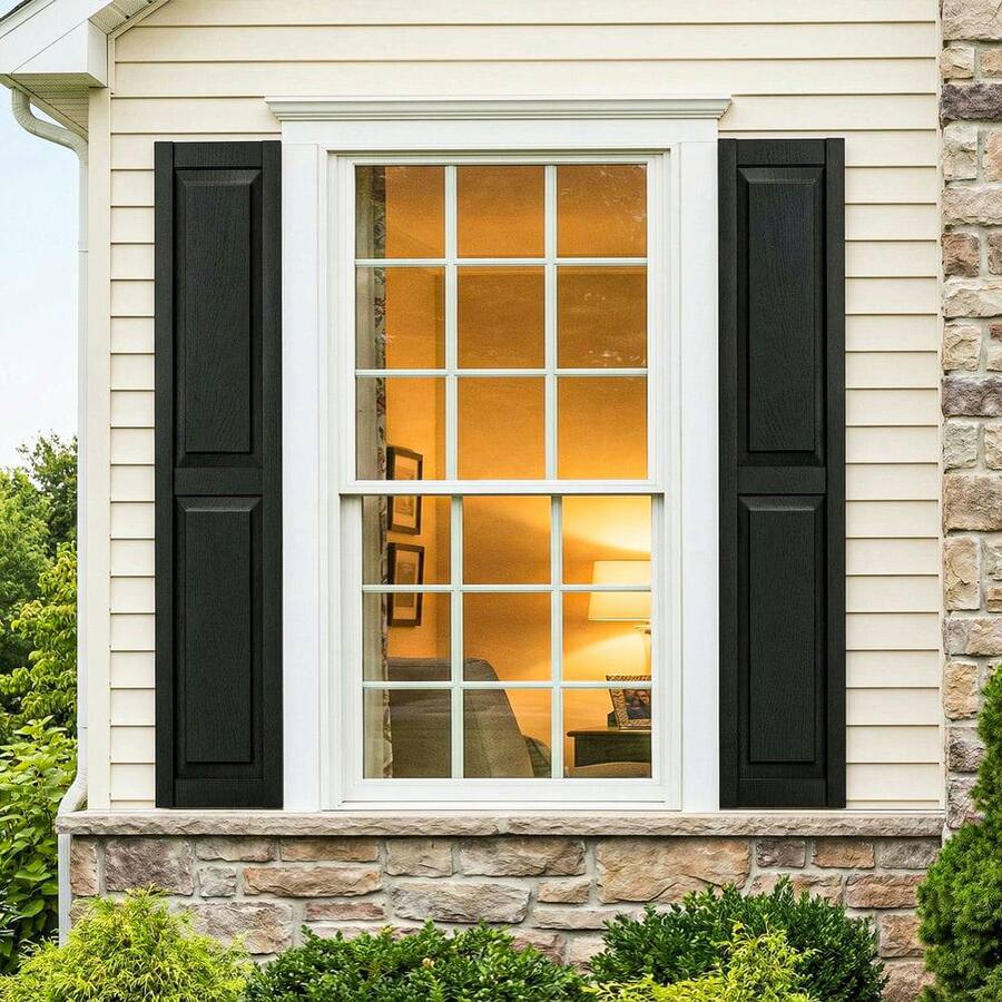 Kadyn All Weather Square Faux Window Panel Decor, Durable Architectural ...