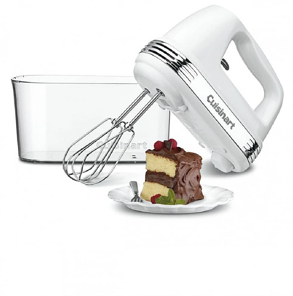 Alt View 14. Cuisinart - Power Advantage PLUS 9 Speed Hand Mixer - White.