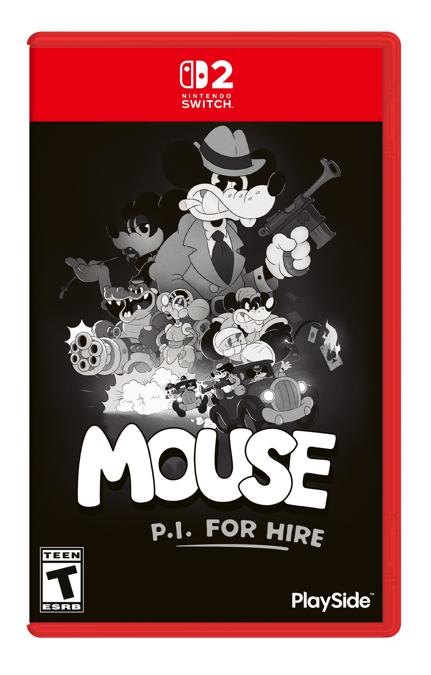 2 NINTENDO SWITCH. MOUSE P.I. FOR HIRE TEEN T PlaySide™ ESRB