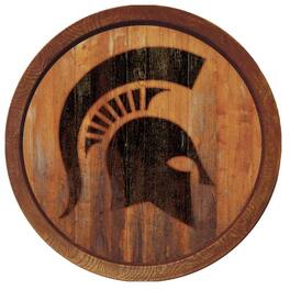 The Fan-Brand - Michigan State Spartans 21'' x 21'' Faux Barrel Top Sign - Multicolor