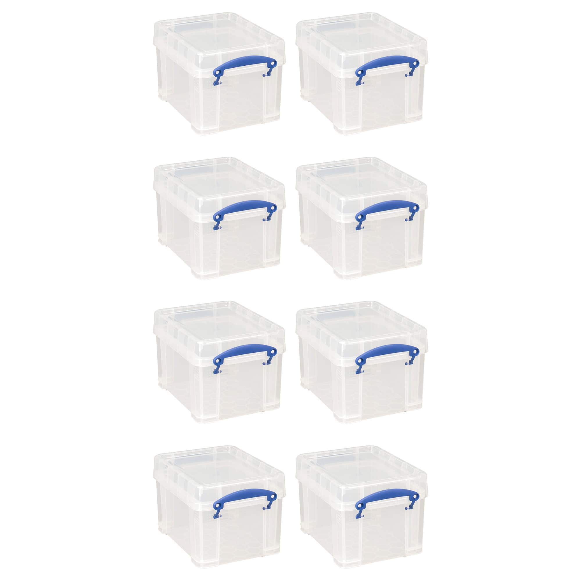 Really Useful Box - 3 Liter Snap Lid Storage Bin for Music Storage, 8 Pack - Clear price history on PriceWatchPro